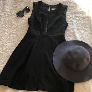 BCBGeneration black lace detail mini dress